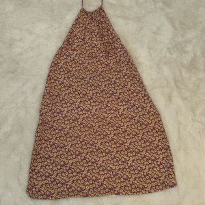 Motel rocks halter neck floral open back dress